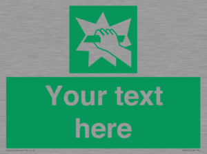 Custom Break Glass Sign